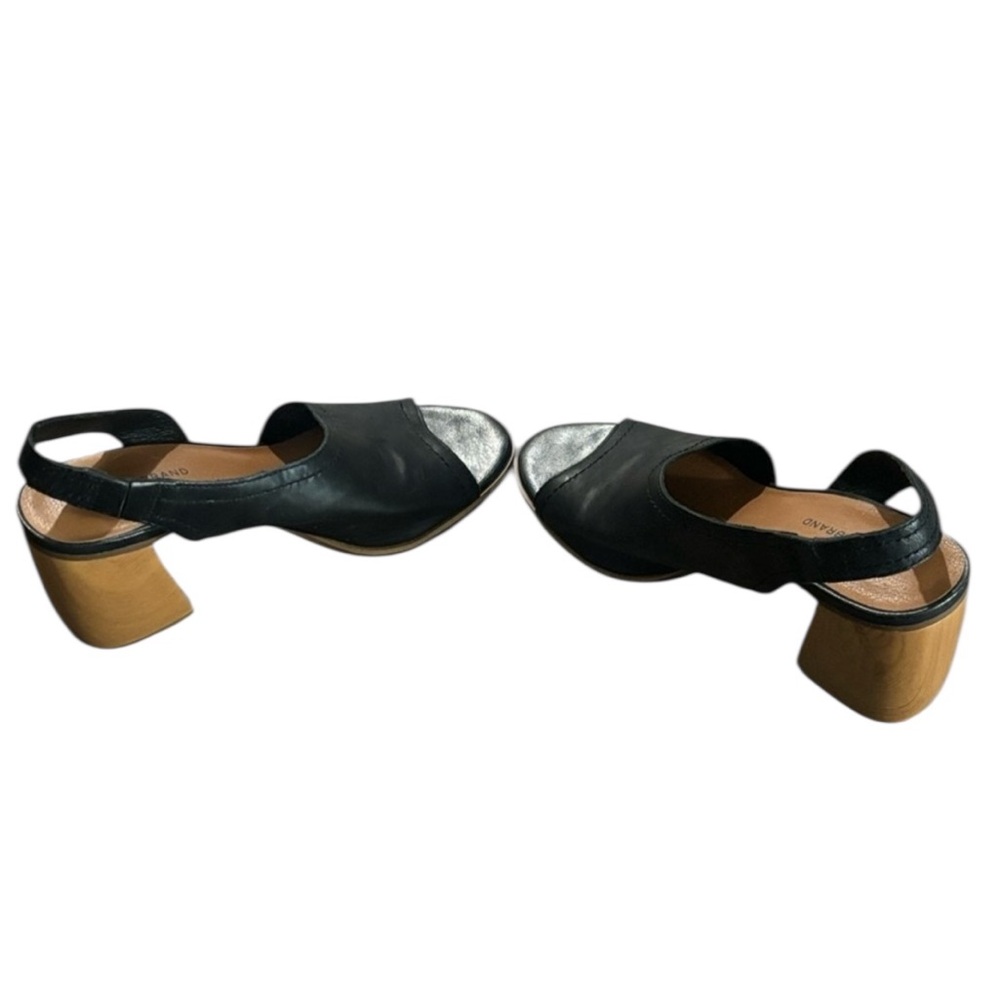 Lucky Brand Women's Black Slingback Heel Sandals - Picture 3 of 5